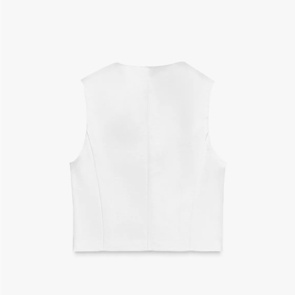 ZW COLLECTION SATIN VEST - Picture 6 of 10